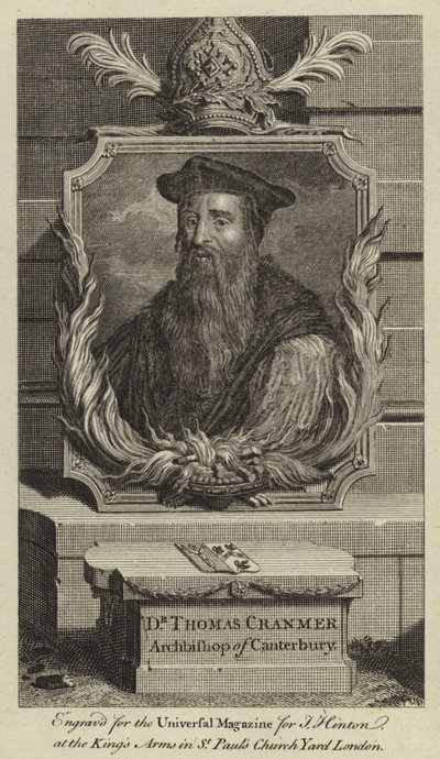 Dr. Thomas Cranmer, ærkebiskop af Canterbury af English School