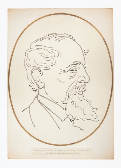 Tegning af Charles Dickens af Mr. Maskelyne