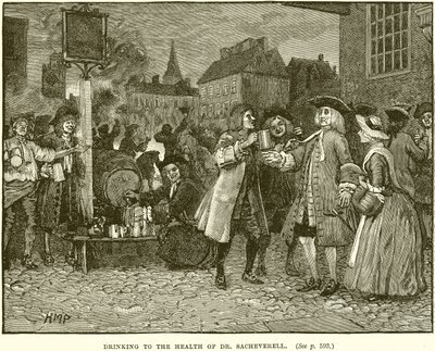 Trinken auf die Gesundheit von Dr. Sacheverell von English School