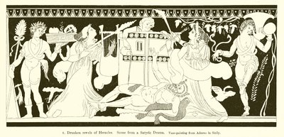 Berusede svælg af Herakles af English School