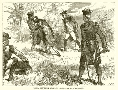 Duel mellem Warren Hastings og Francis af English School