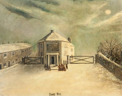 Duke Bar, Burnley, ca. 1850 af English School