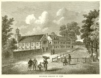 Dulwich College i 1750 af English School
