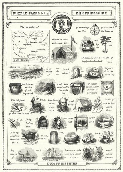 Dumfriesshire (gravering) af English School