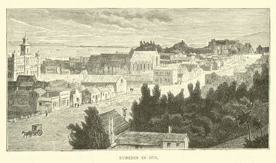 Dunedin i 1870 af English School