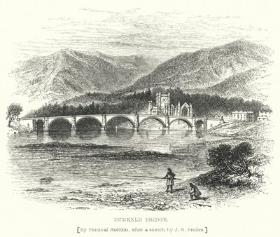 Dunkeld Bridge (gravering) af English School