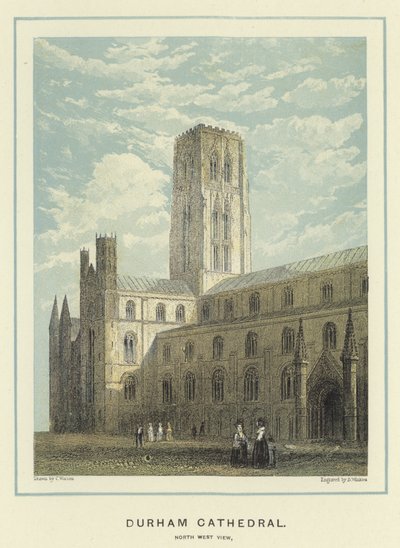 Durham Cathedral, udsigt til nordvest af English School