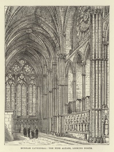Durham Cathedral, de ni altre, ser mod nord af English School