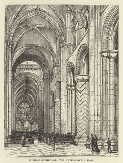 Durham Cathedral, skibet ser mod øst af English School
