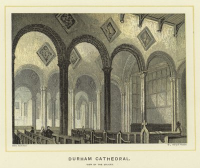 Durham Cathedral, udsigt over Galilæa af English School