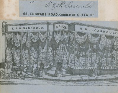 E & R Garrould, 62 Edgware Road, Corner of Queen Street, London af English School