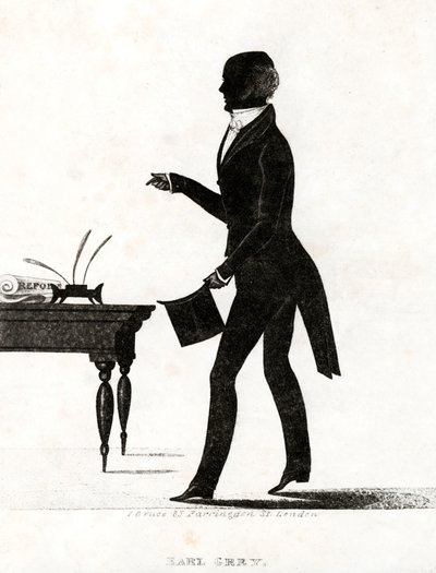 Earl Grey, britisk whig-politiker og premierminister, der indførte Great Reform Act af 1832 af English School