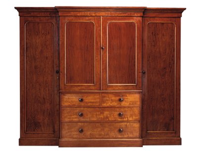 Tidlig victoriansk frontgarderobe, designet af Heal & Son af English School