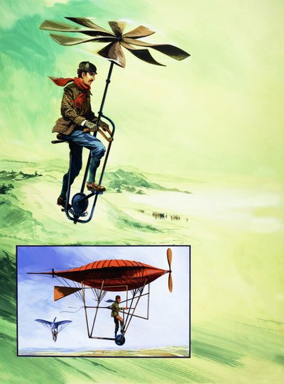 Tidlige forsøg på motorflyvning af English School