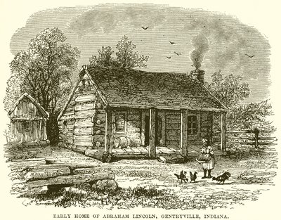 Tidlig hjemsted for Abraham Lincoln, Gentryville, Indiana af English School