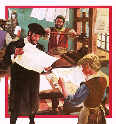 Tidlig trykpresse af English School