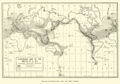 Earthquake Map of the World  af English School