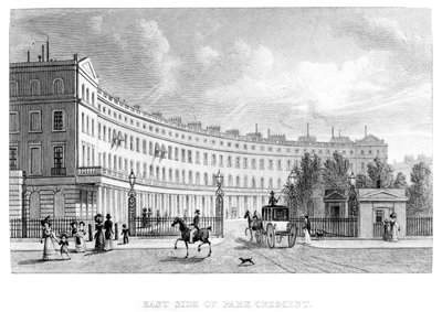 East Side of Park Crescent, 1830 af English School