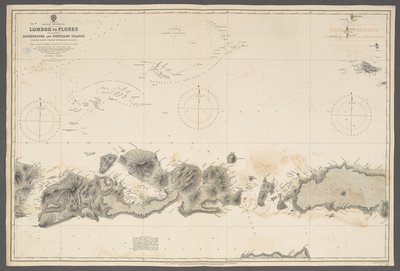 Eastern Archipelago, Lombok til Flores, inklusive Paternoster og Postillon Islands; Fra ... Batavian Government Surveys. [Admiralty Chart], London af English School