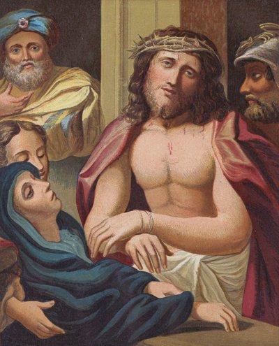 Ecce Homo (farvelitografi) af English School