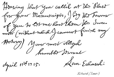 Echard (Laur :) af English School