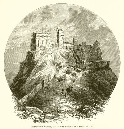 Edinburgh slot, som det var før belejringen af 1573 af English School