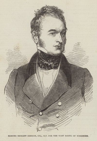 Edmund Beckett Denison, Esquire, MP, for West Riding of Yorkshire af English School