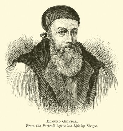 Edmund Grindal  af English School