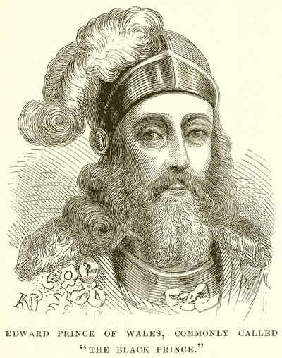 Edward Prince of Wales, almindeligvis kaldet The Black Prince af English School