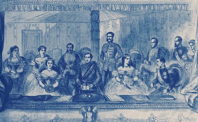 Edward VII og dronning Alexandra af England i operaen i London af English School