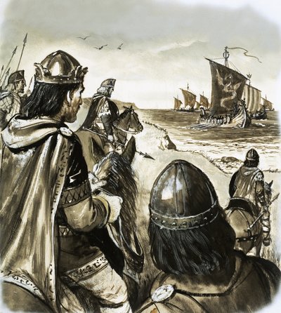 Edvard Bekenderen som ung konge, der var udsat for problemer med danske angribere af English School