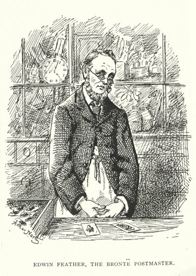 Edwin Feather, Bronte-postmesteren (gravering) af English School