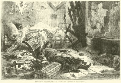 Virkningerne af eksplosionen af en granat i et hus i forstæderne, maj 1871 af English School