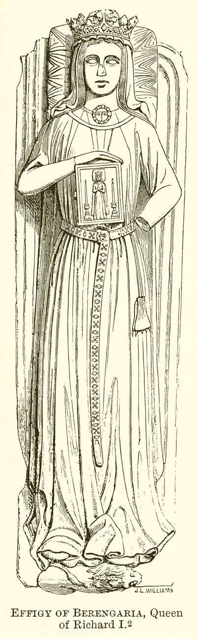 Billede af Berengaria, dronning af Richard I af English School