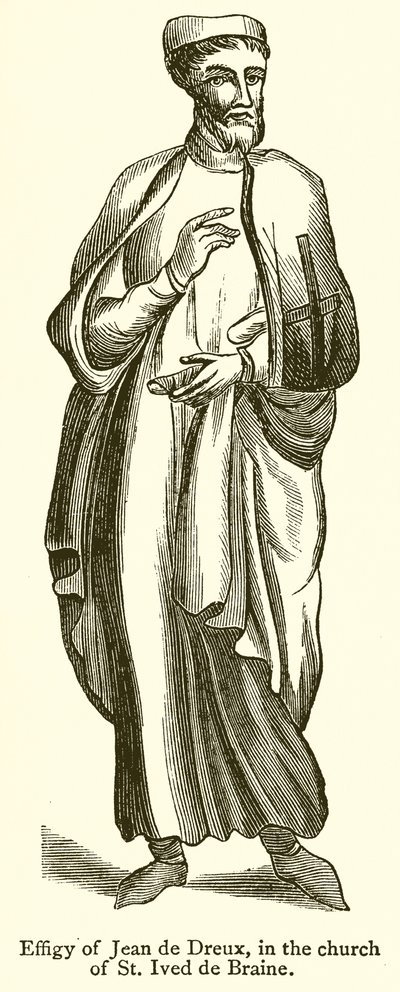 Billede af Jean de Dreux, i kirken St. Ives de Braine af English School