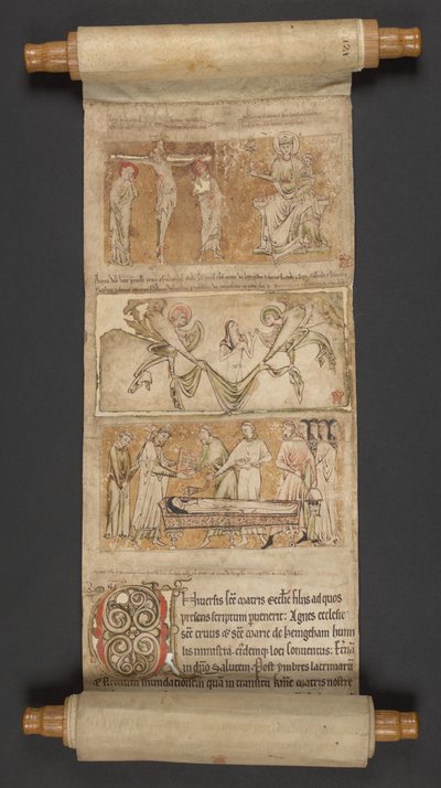 Egerton MS 2849, Membran I, ca. 1225-30 (pergament) af English School