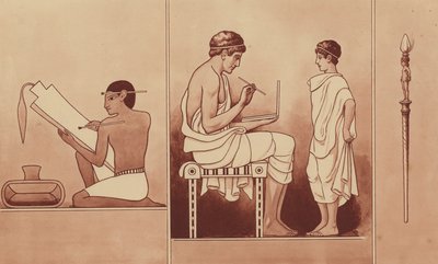 Egyptisk skribent og græsk skoledreng af English School