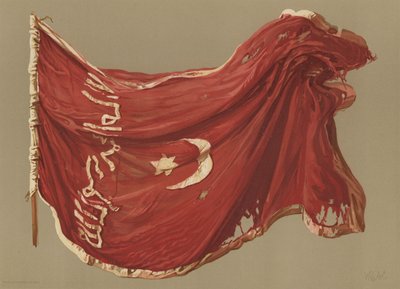 Egyptisk standard for Sinkat (chromolitho) af English School