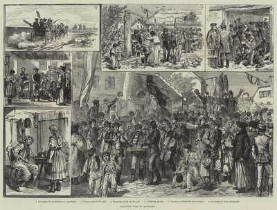 Valgtid i Ungarn (gravering) af English School