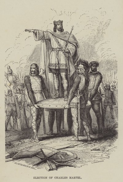 Valg af Charles Martel (gravering) af English School