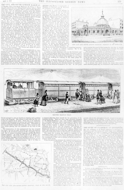 Elektrisk Sporvogn, 1890 af English School