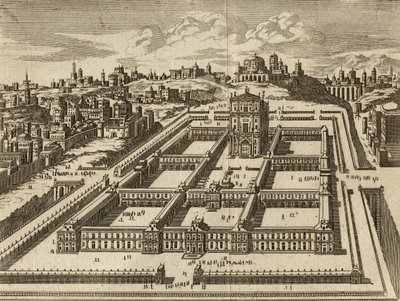 Forhøjelse af Jerusalems tempel som bygget af Herodes af English School