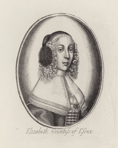 Elizabeth, grevinde af Essex (gravering) af English School