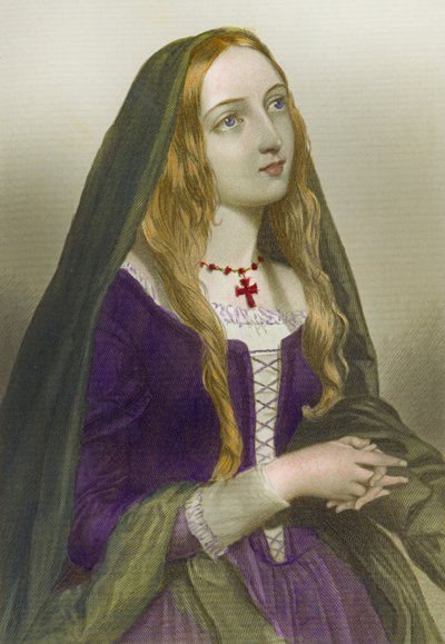 Elizabeth Woodville, Queen Consort of Edward IV, King of England, trykt af Henry G. Bohm, 1856 af English School
