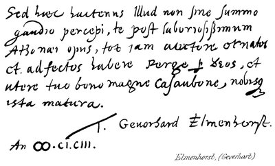 Elmenhorst, (Geverhart) af English School