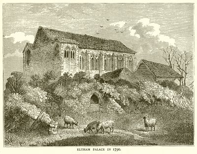 Eltham Palace i 1790 af English School