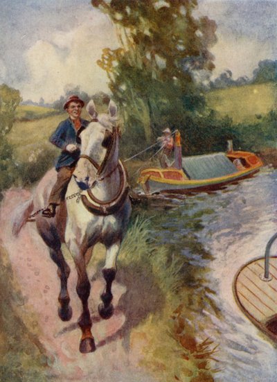 Nyder sit arbejde (farve litho) af English School