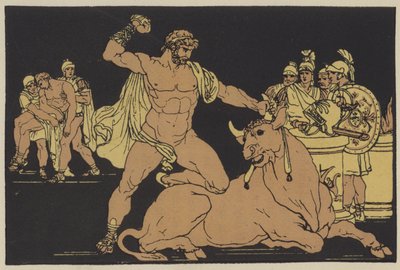 Entellus dræber tyren af English School