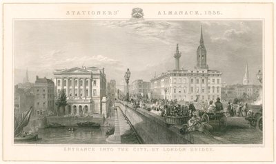 Indgang til byen ved London Bridge af English School