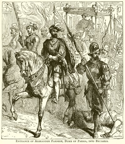 Alexander Farnese, hertug af Parma, indtog i Bruxelles af English School